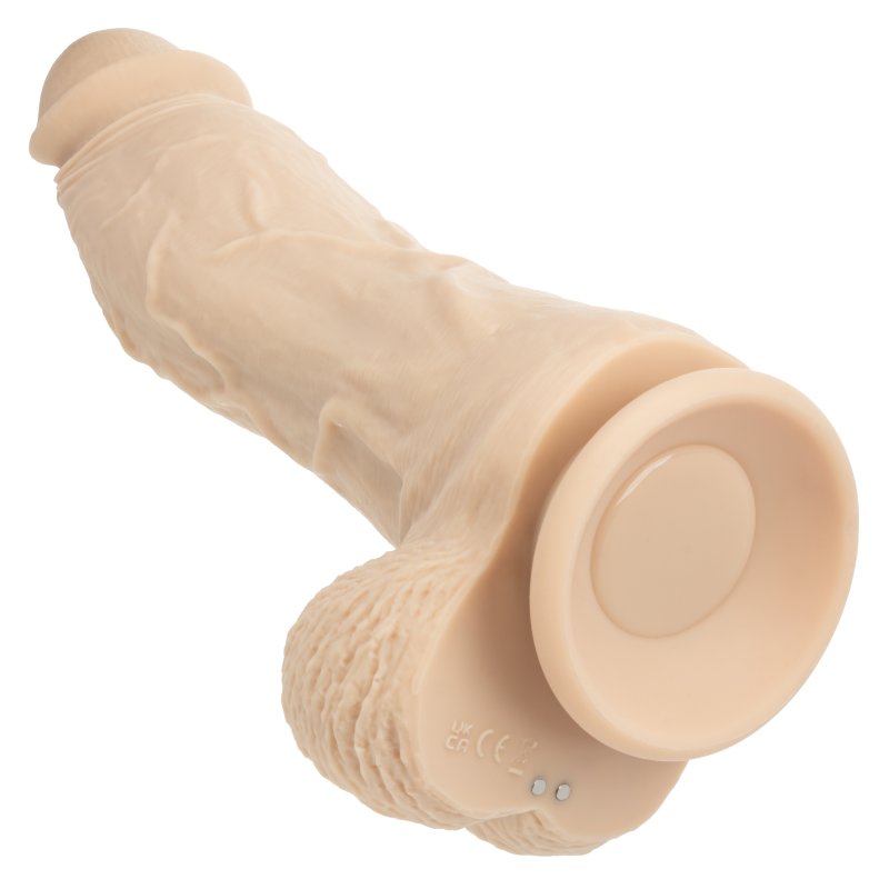 CalExotics Silicone Rechargeable Big Dick Energy Studs® 7.5"/19cm Vibrating Dildo - Ivory