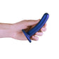 Shots Toys | OUCH! Smooth G-Spot Dildo - 5" / 12 cm - Metallic Blue