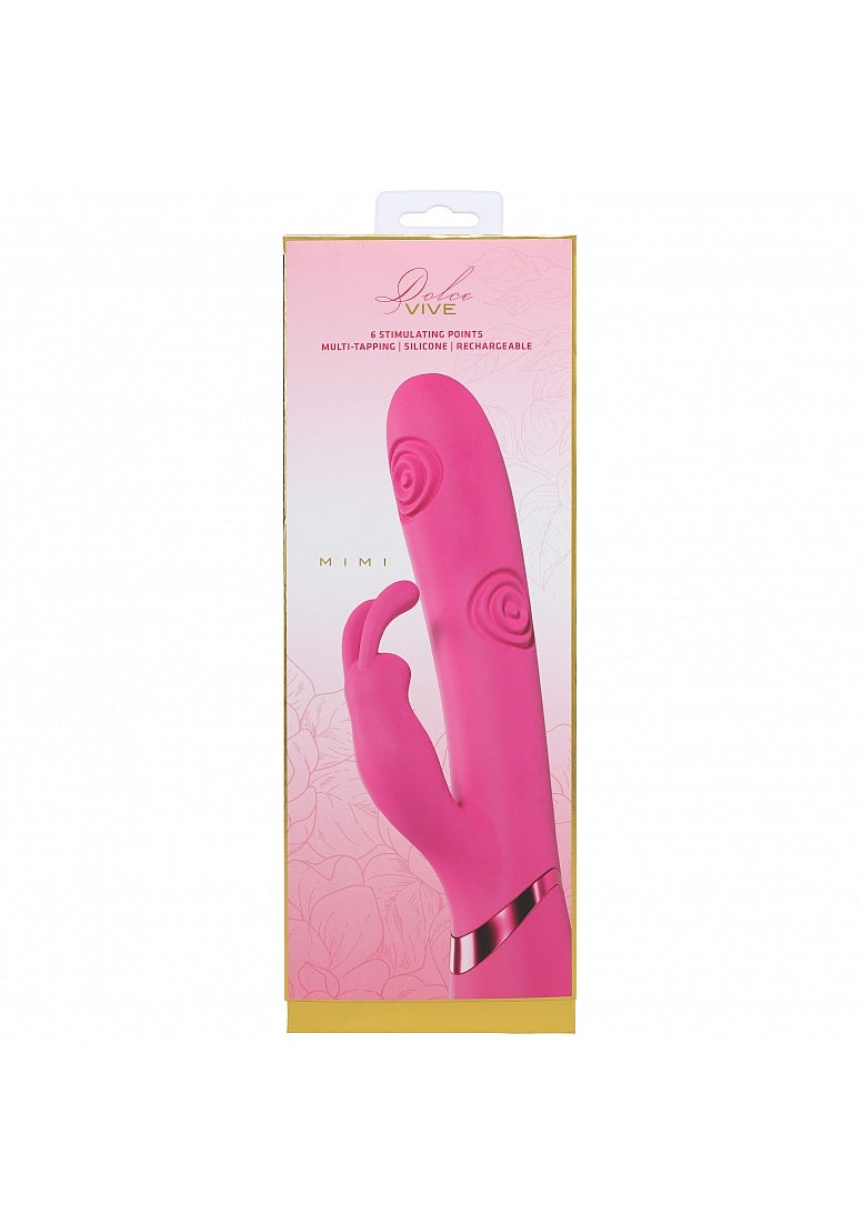 Shots Toys | VIVE Mimi Triple Motor G-Spot Tapping Rabbit Vibrator Pink