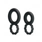 Baile Cock Ring Dual Pack Black