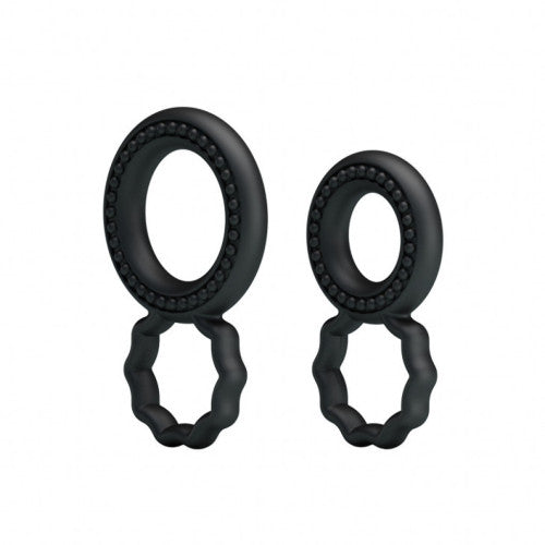 Baile Cock Ring Dual Pack Black