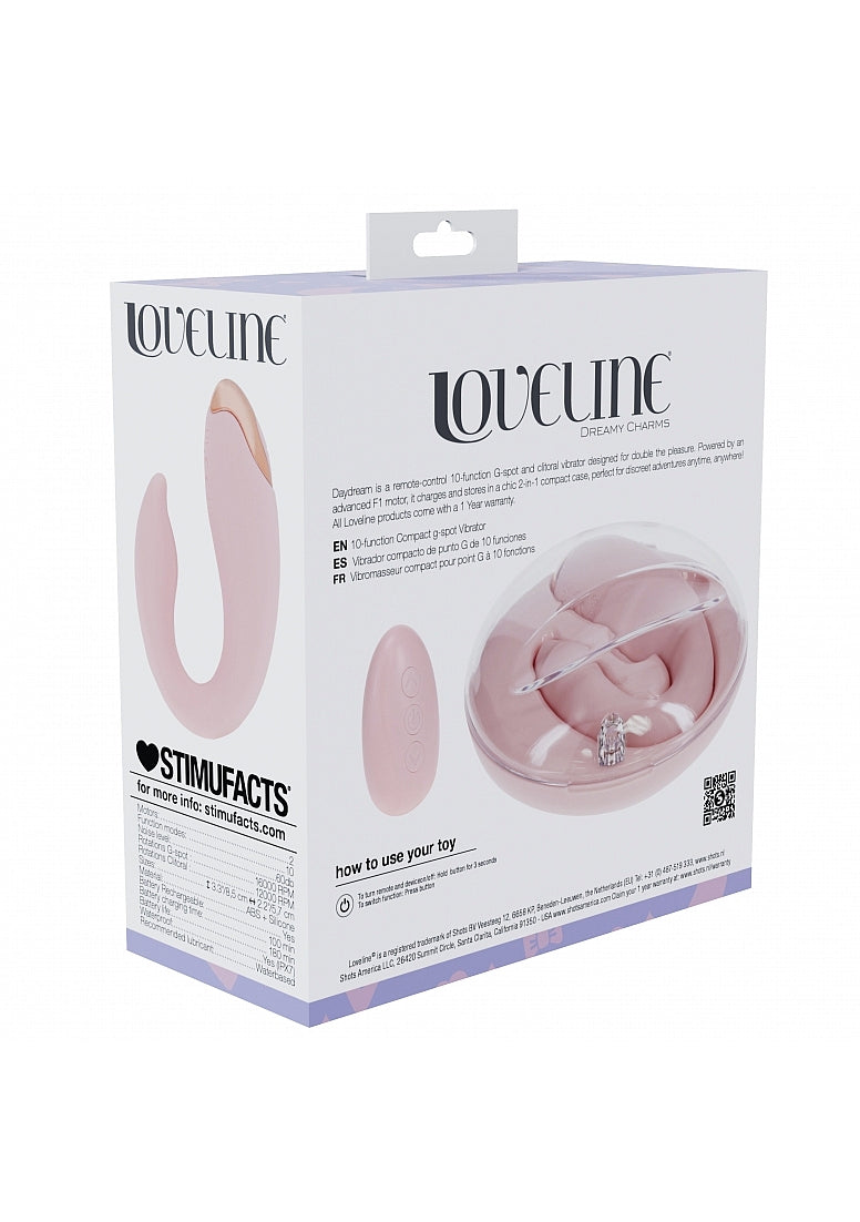 Shots Toys | LOVELINE Daydream - Remote Control 2in1 G-Spot and Clitoral Vibrator - Pink