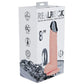Shots Toys | REALROCK 8" Vibrating Dildo with Metal Head and Wireless Remote - Flesh
