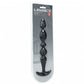 Shots Toys | LEVELZ - Multi Textured Silicone Flared Anal Probe - Black