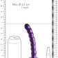 Shots Toys | OUCH! Beaded G-Spot Dildo - 6.5" / 16.5 cm - Metallic Purple