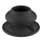 Shots Toys | Ribbly - Glass Vibrator With Suction Cup and Remote - Black