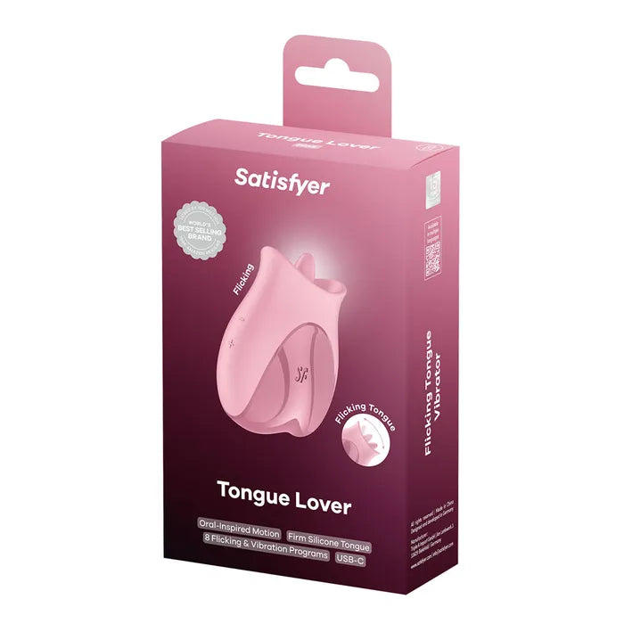 Satisfyer Tongue Lover - Pink Flicking Clitoral Stimulator Vibrator