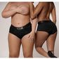 Shots Toys | OUCH! Vibrating Strap-on Boxer - Black - Size XL/XXL