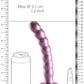 Shots Toys | OUCH! Beaded G-Spot Dildo - 8" / 20.5 cm - Rose Gold