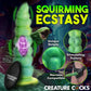 Creature Cocks Squirmer - Green 22.3cm Thrusting Fantasy Dildo