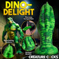 Creature Cocks Raptor Claw Fisting Silicone Dildo - Green 21.8cm Claw Fantasy Dildo