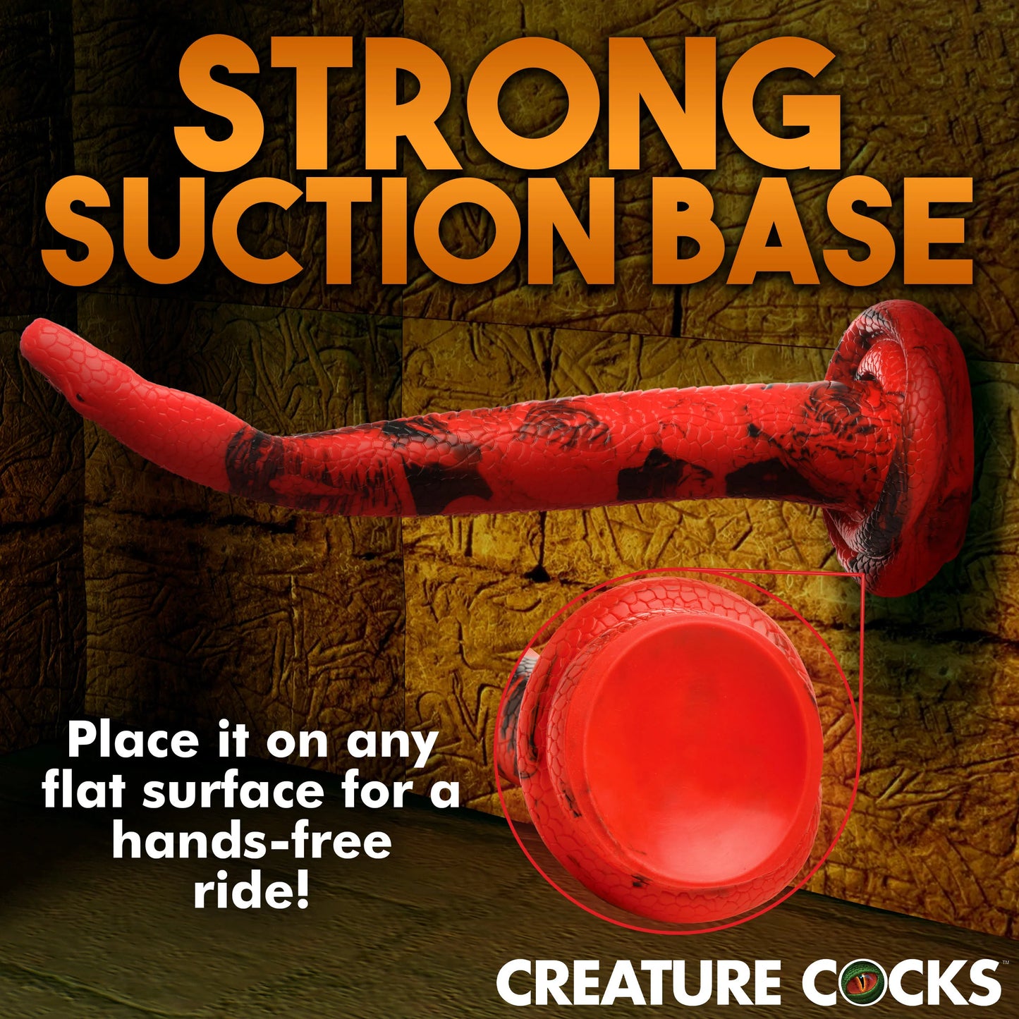 Creature Cocks King Cobra - X-Large 18" Long Silicone Dong