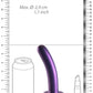 Shots Toys | OUCH! Smooth G-Spot Dildo - 6" / 14.5 cm - Metallic Purple