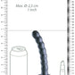 Shots Toys | OUCH! Beaded G-Spot Dildo - 6.5" / 16.5 cm - Gun Metal