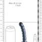 Shots Toys | OUCH! Beaded G-Spot Dildo - 5" / 13 cm - Gun Metal
