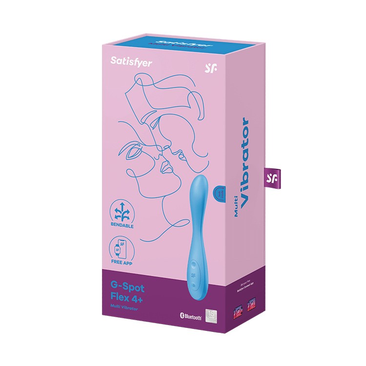 Satisfyer G-Spot Flex 4+ Multi Vibrator Blue (App)