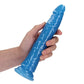 Shots Toys | REALROCK 25cm Slim Glow in the Dark Neon - Blue (9") Dildo Dong