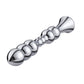 Hismith 8.2" Smooth Aluminium Beaded Anal Dildo (KlicLok)