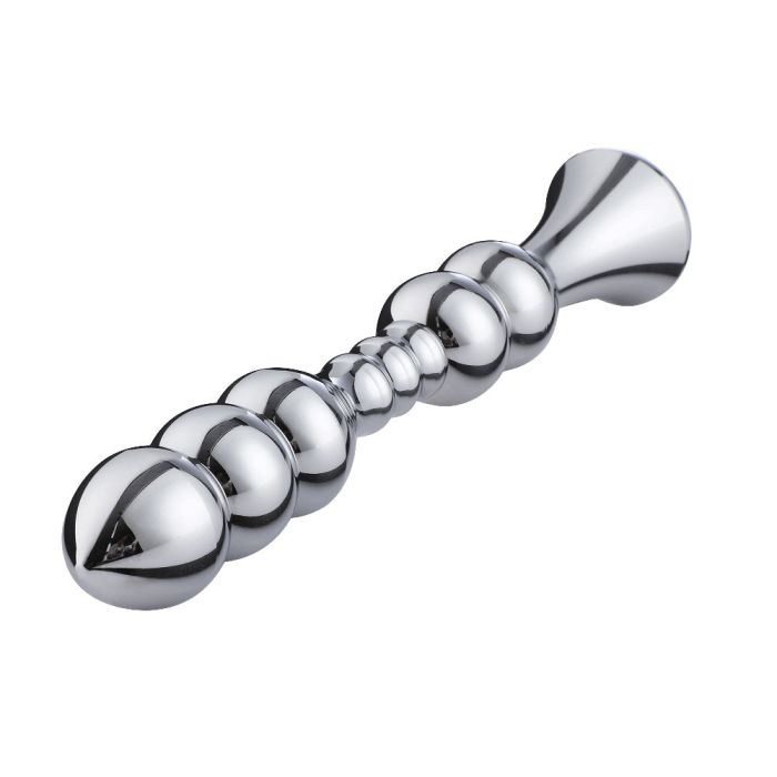 Hismith 8.2" Smooth Aluminium Beaded Anal Dildo (KlicLok)