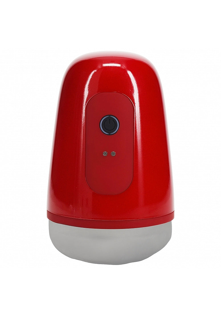 Shots Toys | PUMPED Vibrobator - Vibrating Suction Masturbator Pump - Metallic Red