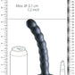 Shots Toys | OUCH! Beaded G-Spot Dildo - 8" / 20.5 cm - Gun Metal