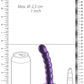 Shots Toys | OUCH! Beaded G-Spot Dildo - 5" / 13 cm - Metallic Purple