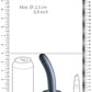 Shots Toys | OUCH! Smooth G-Spot Dildo - 5" / 12 cm - Gun Metal