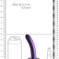 Shots Toys | OUCH! Smooth G-Spot Dildo - 5" / 12 cm - Metallic Purple