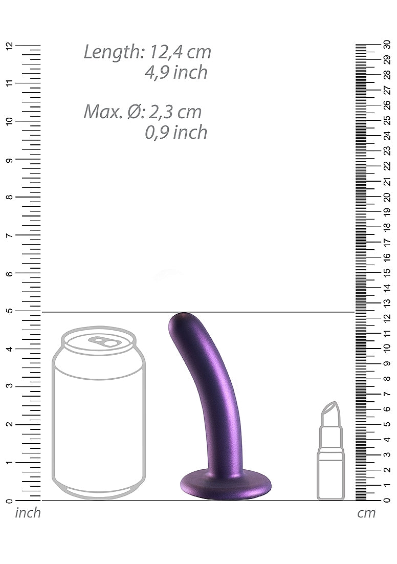 Shots Toys | OUCH! Smooth G-Spot Dildo - 5" / 12 cm - Metallic Purple