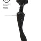 Shots Toys | VIVE Shiatsu Bendable Massager Wand Black