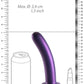 Shots Toys | OUCH! Smooth G-Spot Dildo - 7" / 17 cm - Metallic Purple