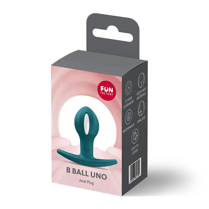Fun Factory B Ball Uno Anal Weighted Butt Plug Bottle Green