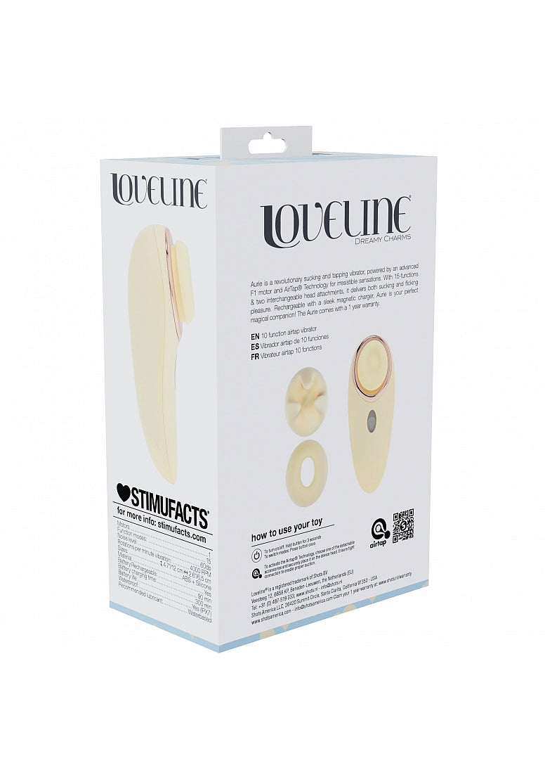 Shots Toys | LOVELINE Aurie - AirTapTech Tapping and Sucking Vibrator - Yellow