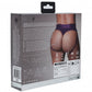 Shots Toys | OUCH! Vibrating Strap-on Thong with Removable Butt Straps - Purple - Size XL/XXL