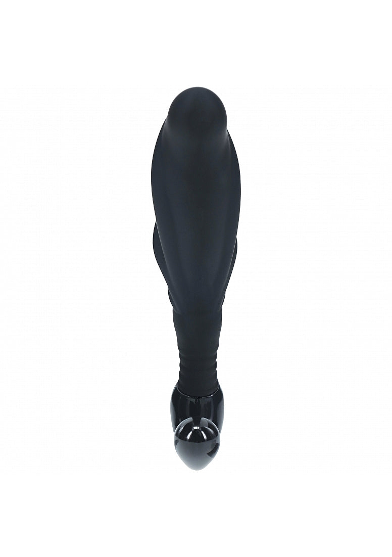 Shots Toys | LEVELZ - Rippled with Hard Loop Silicone Prostate Massager - L - Black