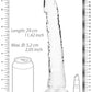Shots Toys | REALROCK 27cm Realistic Slim Crystal Clear Dildo - Translucent (10") Dong