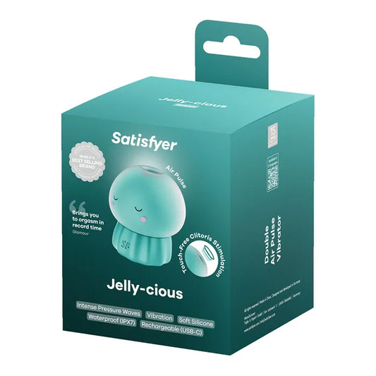 Satisfyer Jelly-cious - Green Air Pulse Clitoral Stimulator Vibrator