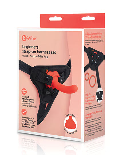 COTR | B-Vibe Beginners Strap-on Harness Set With 5” Silicone Dildo Peg