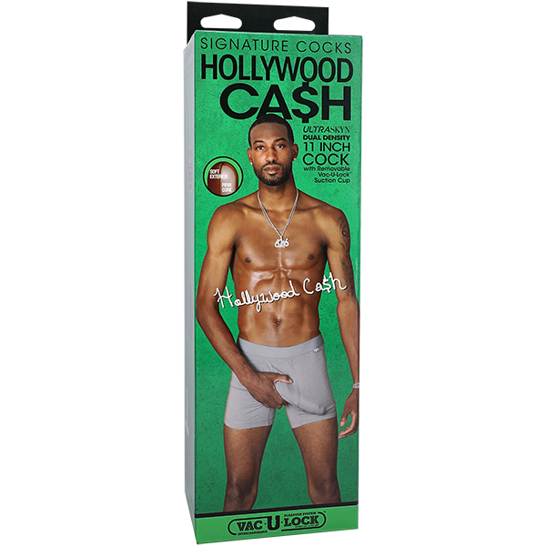 Doc Johnson Signature Cocks - Hollywood Cash - 11" ULTRASKYN Cock Vac-U-Lock Suction Cup Dildo