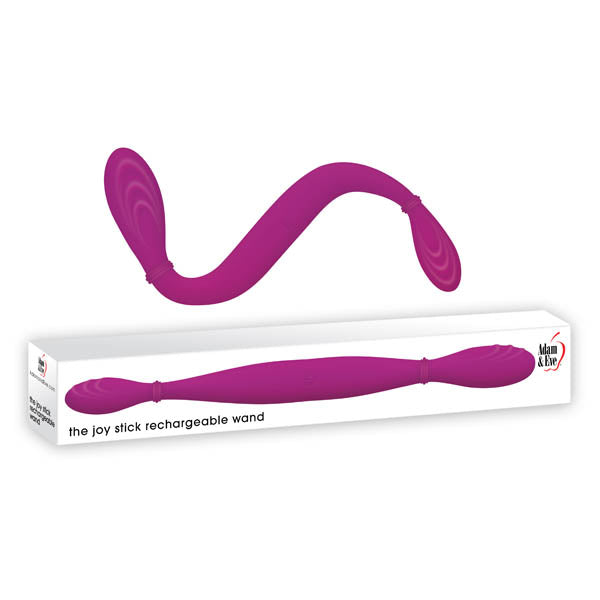 Adam & Eve The Joy Stick Rechargeable Wand - Purple 36.5cm (14.5") Dual Vibrating Wand