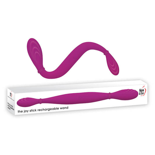 Adam & Eve The Joy Stick Rechargeable Wand - Purple 36.5cm (14.5") Dual Vibrating Wand