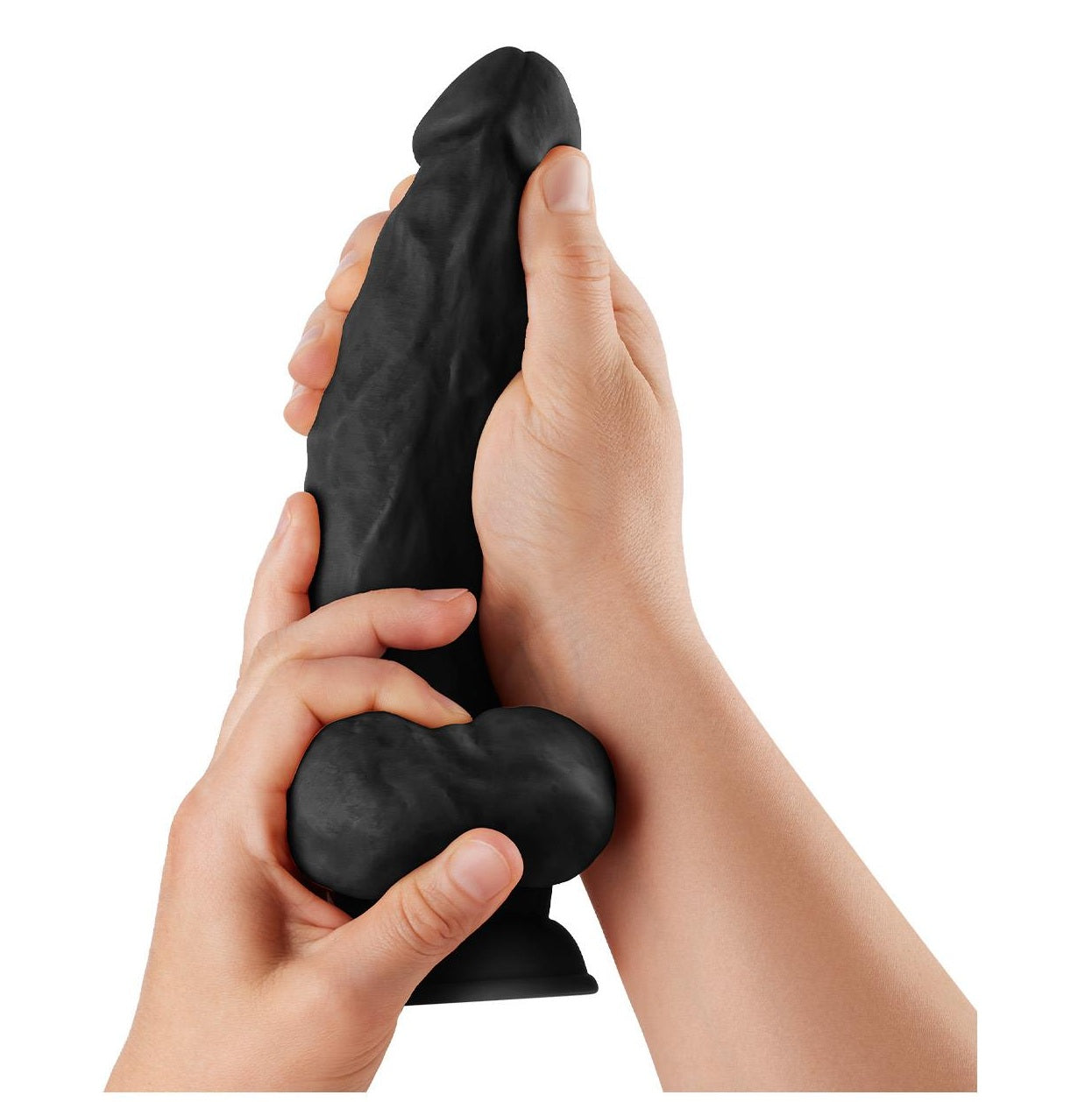 Shaft MODEL N 9.5" Liquide Silicone Dong w/Balls