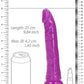 Shots Toys | REALROCK 25cm Slim Glow in the Dark Neon - Purple (9") Dildo Dong