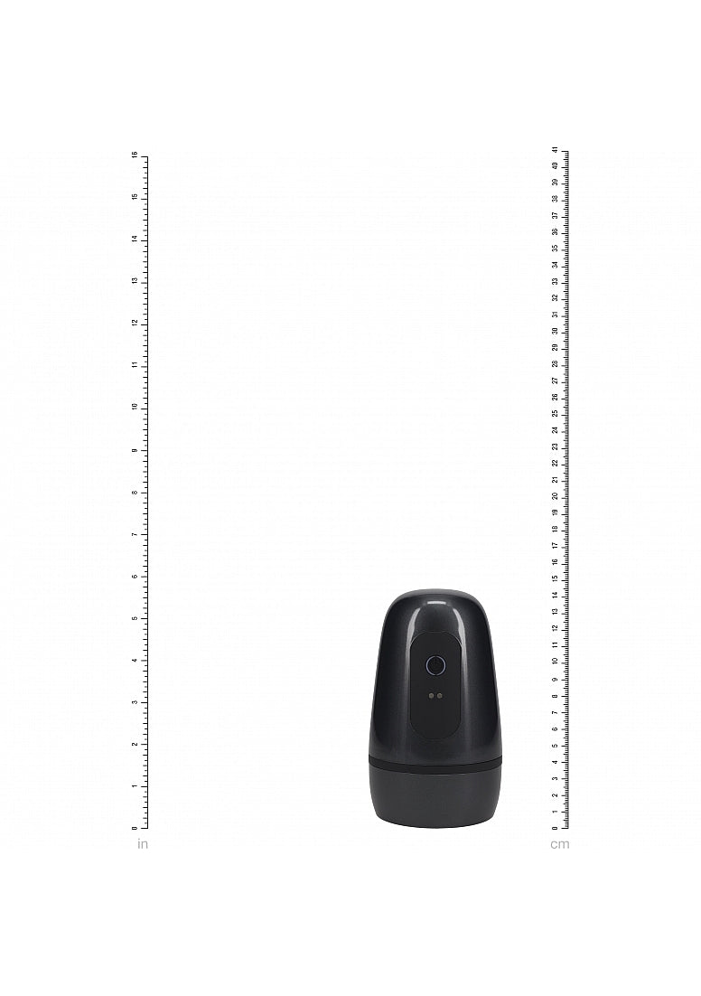 Shots Toys | PUMPED Vibrobator - Vibrating Suction Masturbator Pump - Gun Metal