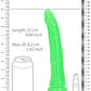 Shots Toys | REALROCK 25cm Slim Glow in the Dark Neon - Green (9") Dildo Dong