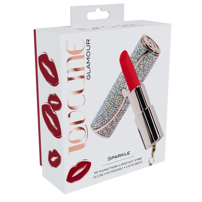 Shot Toys | LOVELINE Sparkle Lipstick Vibrator - Red