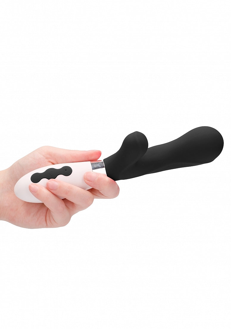 Shots Toys | Luna Artemis Rechargeable 10 Speed Rabbit Vibrator Black