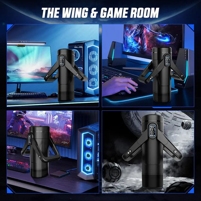 CyberSkin The Wing Thrusting, Massaging & Heating Auto Masturbator