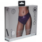 Shots Toys | OUCH! Vibrating Strap-on Thong with Removable Butt Straps - Purple - Size M/L