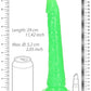 Shots Toys | REALROCK 28cm Slim Glow in the Dark Neon - Green (10") Dildo Dong